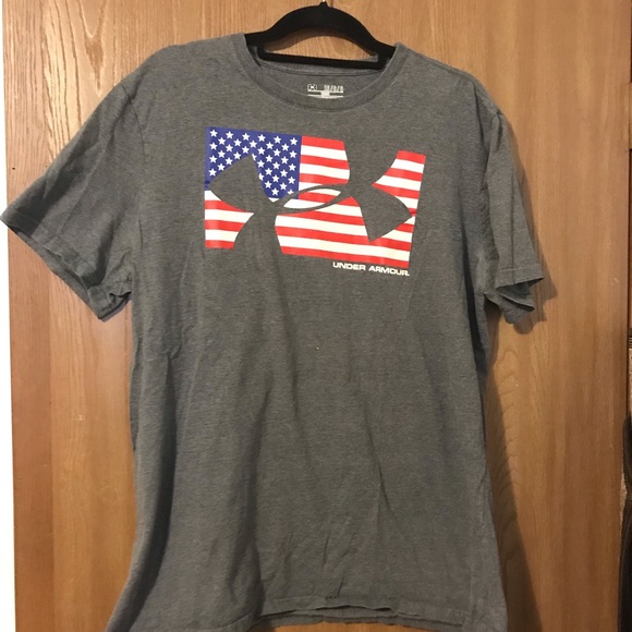under armour american flag t shirt